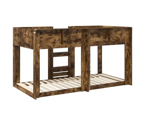 Divguļamā Gulta Bērniem Dūmaka Ozols 90 X 200 Cm Vidaxl