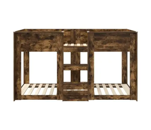 Divguļamā Gulta Bērniem Dūmaka Ozols 90 X 200 Cm Vidaxl