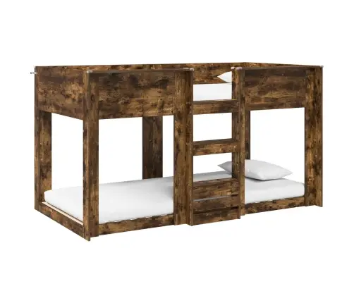 Divguļamā Gulta Bērniem Dūmaka Ozols 90 X 200 Cm Vidaxl