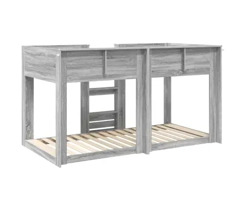 Divguļamā Gulta Bērniem Pelēks Sonoma 90 X 200 Cm Vidaxl