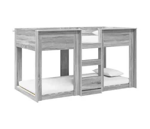 Divguļamā Gulta Bērniem Pelēks Sonoma 90 X 200 Cm Vidaxl