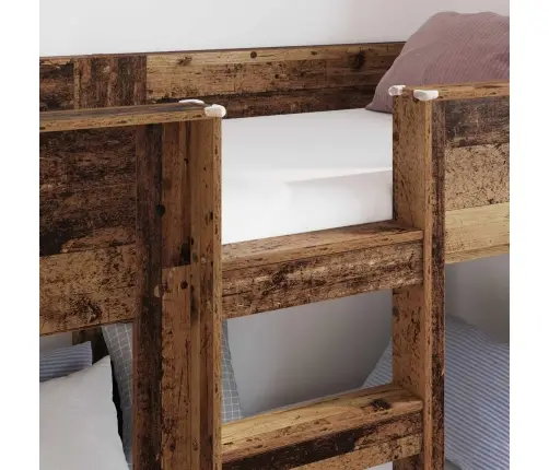 Divguļamā Gulta Bērniem Vecs Koks 90 X 200 Cm Inženierijas Koks Vidaxl