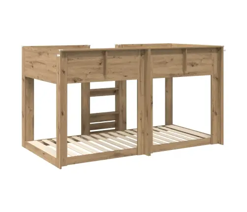 Divguļamā Gulta Bērniem Artisānā Ozols 100 X 200 Cm Vidaxl