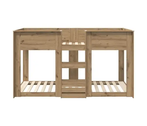 Divguļamā Gulta Bērniem Artisānā Ozols 100 X 200 Cm Vidaxl