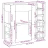 Narivoodi Raam Lauaga Must Tamm 75 X 190 Cm Tehispuit