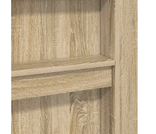 Divstāvu Gultas Rāmis Ar Galdu Sonoma Ozols 100 X 200 Cm Vidaxl