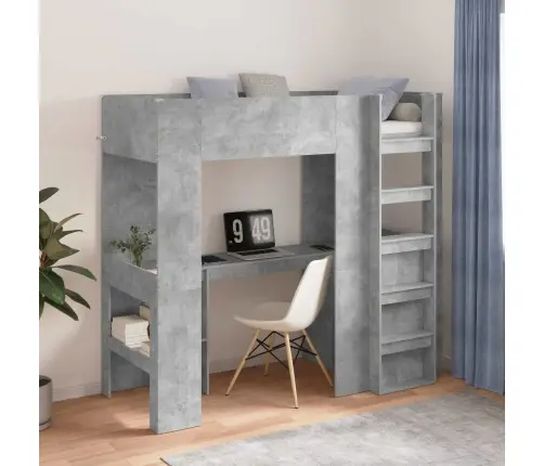 Narivoodi Raam Lauaga Betoonhall 75 X 190 Cm Tehispuit