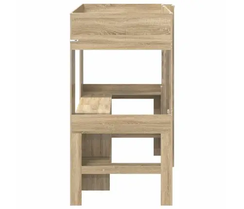 Narivoodi Raam Lauaga Sonoma Tamm 80 X 200 Cm Tehispuit