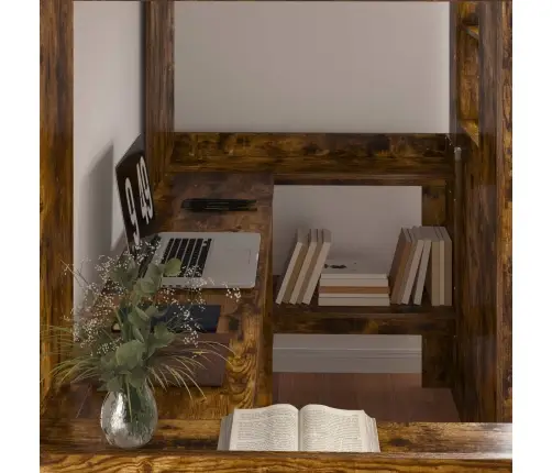 Narivoodi Raam Lauaga Suitsetatud Tamm 80 X 200 Cm Tehispuit