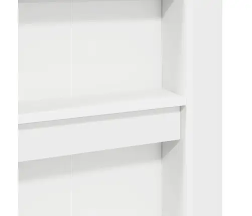 Dviaukštės Lovos Rėmas Su Stalu Su Saugykla Balta 90 X 200 Cm