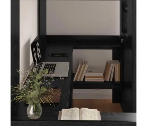 Narivoodi Raam Lauaga Must Tamm 98.5 X 200 Cm Tehispuit