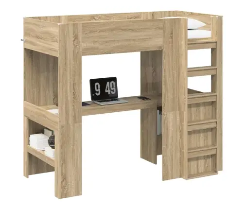 Narivoodi Raam Lauaga Sonoma Tamm 98.5 X 200 Cm Tehispuit