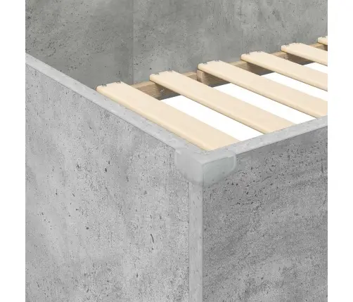 Divstāvu Gultas Rāmis Ar Galdu Ar Uzglabāšanu Inženierijas Koks Vidaxl