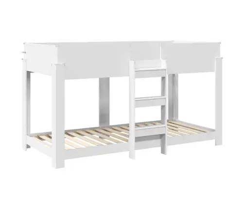 Divguļamā Gulta Bērniem Balts 100 X 200 Cm Inženierijas Koks Vidaxl