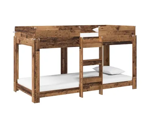 Divguļamā Gulta Bērniem Ar Matraci Vecs Koks 100 X 200 Cm Vidaxl