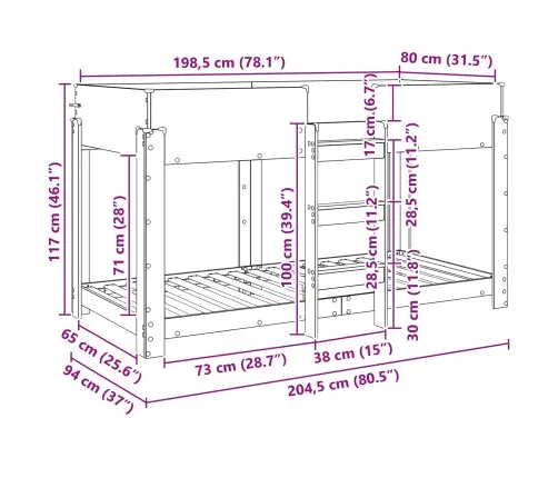 Divguļamā Gulta Bērniem Ar Matraci Sonoma Ozols 90 X 200 Cm Vidaxl