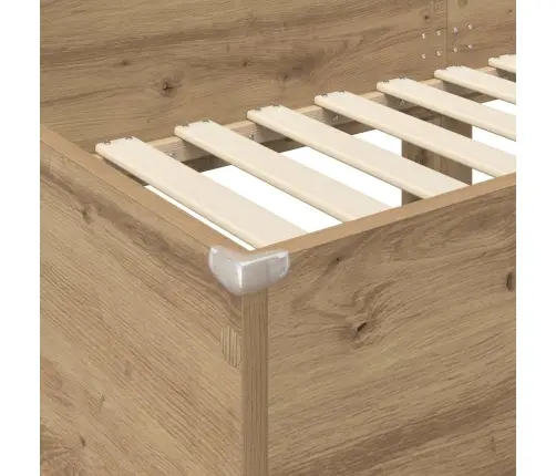 Divguļamā Gulta Bērniem Ar Matraci Artisānā Ozols 90 X 200 Cm Vidaxl