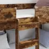 Divguļamā Gulta Bērniem Ar Matraci Dūmaka Ozols 100 X 190 Cm Vidaxl