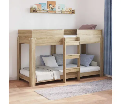 Divguļamā Gulta Bērniem Ar Matraci Sonoma Ozols 80 X 190 Cm Vidaxl