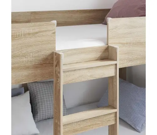 Divguļamā Gulta Bērniem Ar Matraci Sonoma Ozols 80 X 190 Cm Vidaxl