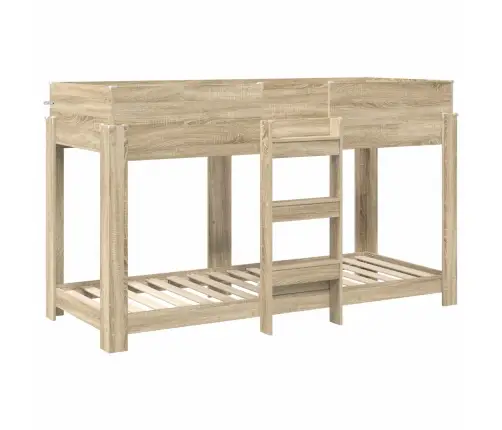 Divguļamā Gulta Bērniem Ar Matraci Sonoma Ozols 80 X 190 Cm Vidaxl