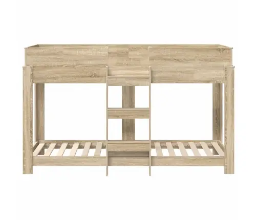 Divguļamā Gulta Bērniem Ar Matraci Sonoma Ozols 80 X 190 Cm Vidaxl