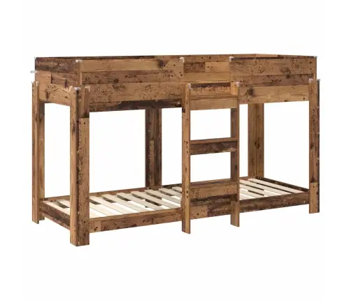 Divguļamā Gulta Bērniem Vecs Koks 80 X 190 Cm Inženierijas Koks Vidaxl