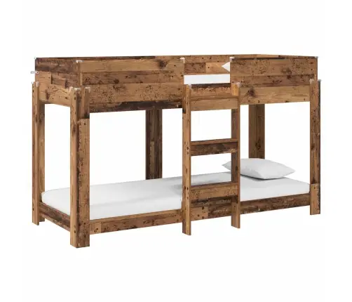 Divguļamā Gulta Bērniem Vecs Koks 80 X 190 Cm Inženierijas Koks Vidaxl