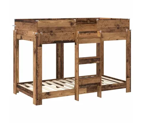 Divguļamā Gulta Bērniem Vecs Koks 90 X 160 Cm Inženierijas Koks Vidaxl