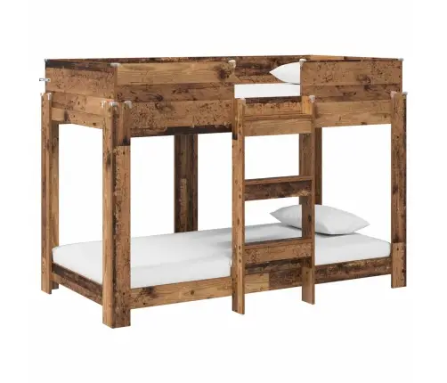 Divguļamā Gulta Bērniem Vecs Koks 90 X 160 Cm Inženierijas Koks Vidaxl