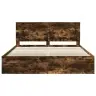 Lovos Rėmas Rūkyta Ąžuolas 200 X 200 Cm Kietos Pušies Mediena