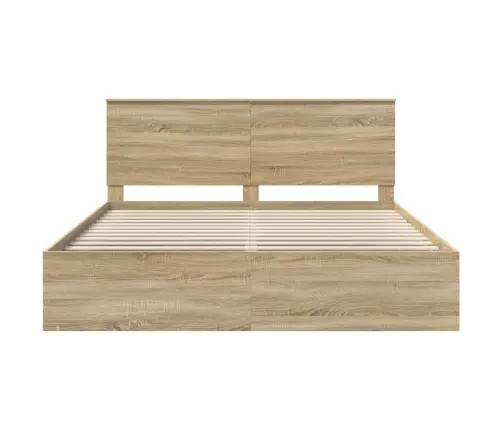 Gultas Rāmis Sonoma 180 X 200 Cm Ciets Priedes Koks Vidaxl