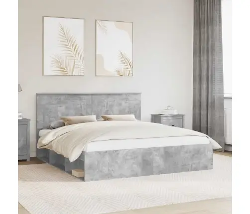 Lovos Rėmas Betoninė 180 X 200 Cm Kietos Pušies Mediena