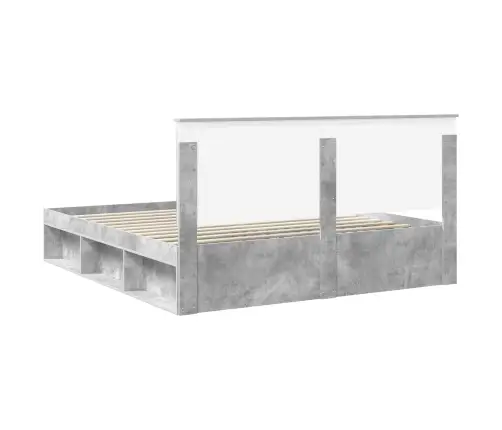 Lovos Rėmas Betoninė 180 X 200 Cm Kietos Pušies Mediena