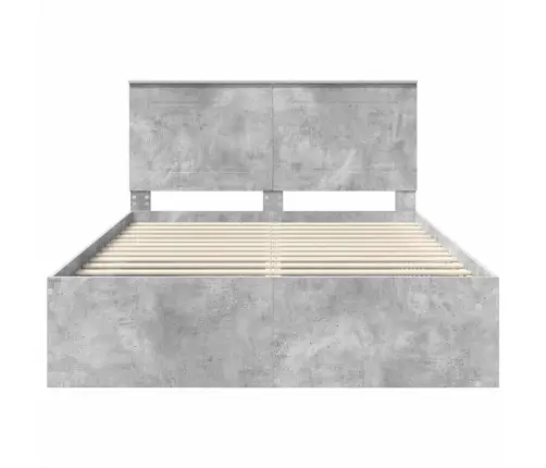 Lovos Rėmas Betoninė 140 X 190 Cm Kietos Pušies Mediena