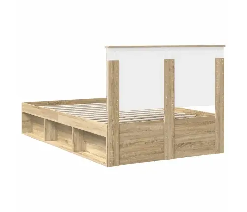 Lovos Rėmas Sonoma Ąžuolas 135 X 190 Cm Kietos Pušies Mediena
