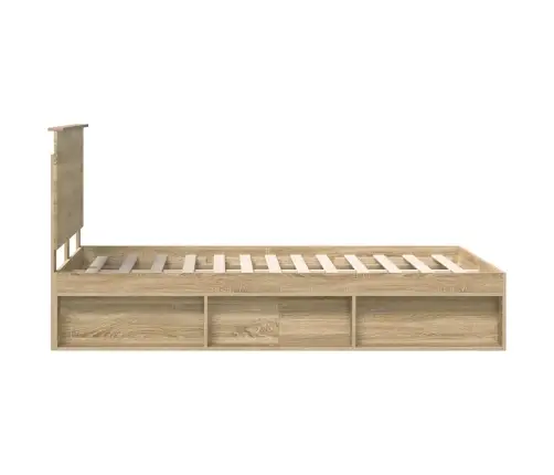 Lovos Rėmas Sonoma Ąžuolas 135 X 190 Cm Kietos Pušies Mediena