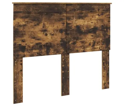 Gultas Rāmis Dūmaka Ozols 120 X 190 Cm Ciets Priedes Koks Vidaxl