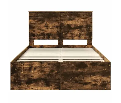 Lovos Rėmas Rūkyta Ąžuolas 120 X 200 Cm Kietos Pušies Mediena