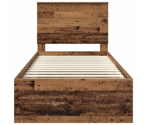 Gultas Rāmis Vecs Koks 100 X 200 Cm Ciets Priedes Koks Vidaxl