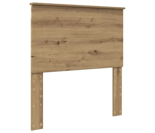 Gultas Rāmis Mākslīgā Ozola 100 X 200 Cm Ciets Priedes Koks Vidaxl