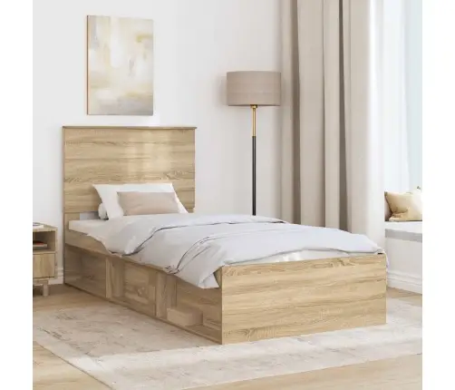 Lovos Rėmas Sonoma 90 X 190 Cm Kietos Pušies Mediena