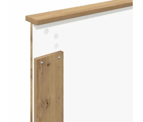 Gultas Rāmis Mākslīgā Ozola 90 X 190 Cm Ciets Priedes Koks Vidaxl