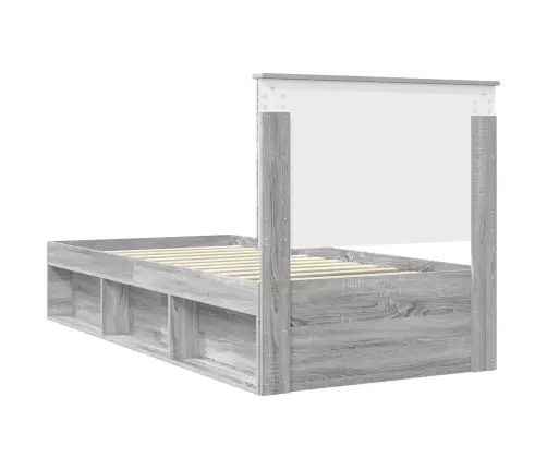 Voodi Raam Peaga Hall Sonoma 75 X 190 Cm Tahke Mänd