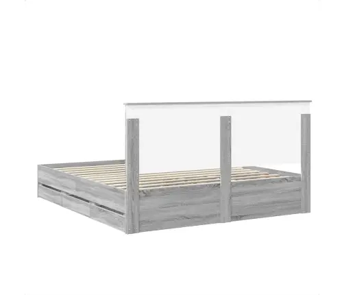 Voodi Raam Sahtliga Peaga Hall Sonoma 200 X 200 Cm Inseneripuit