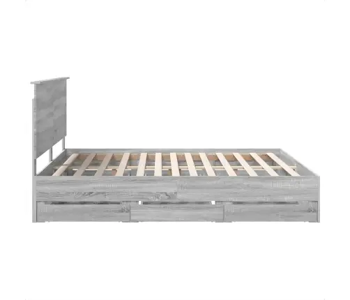 Voodi Raam Sahtliga Peaga Hall Sonoma 200 X 200 Cm Inseneripuit