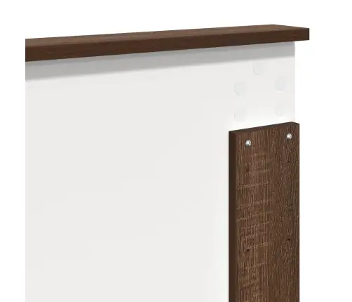 Voodi Raam Sahtliga Peaga Pruun Tamme 200 X 200 Cm Inseneripuit