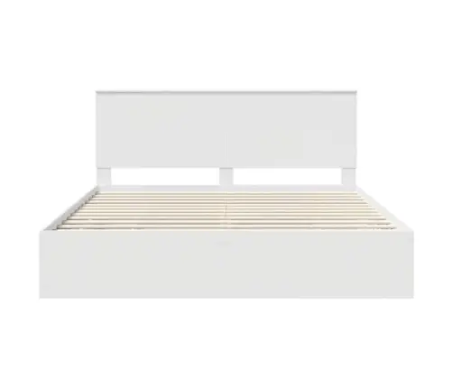 Gultas Rāmis Ar Atvilktni Balts 180 X 200 Cm Inženieru Koks Vidaxl