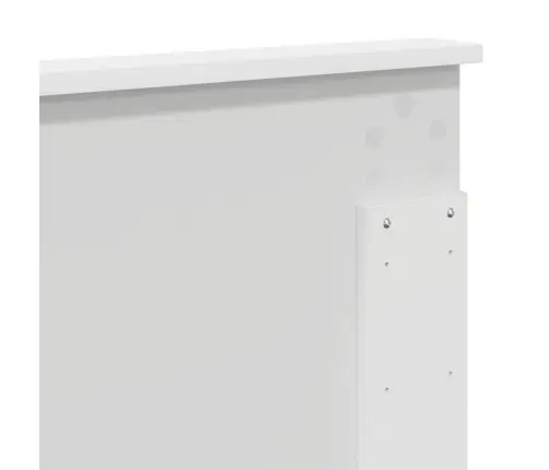 Gultas Rāmis Ar Atvilktni Balts 150 X 200 Cm Inženieru Koks Vidaxl