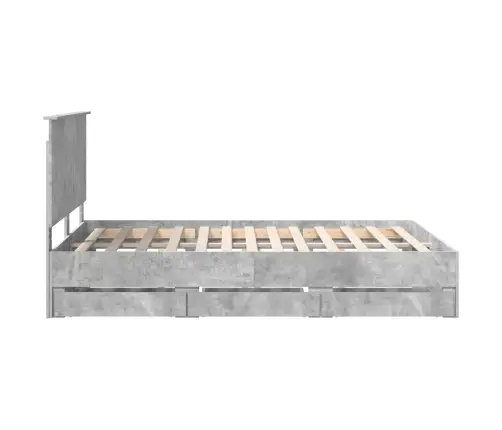 Lovos Rėmas Betono Pilka 150 X 200 Cm Inžinerinė Mediena